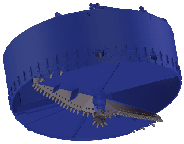 HD drilling bucket cutter bar style